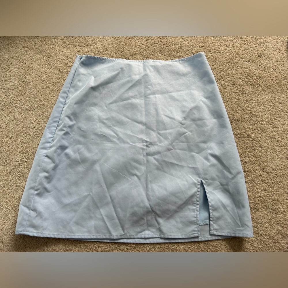 Blue mini skirt